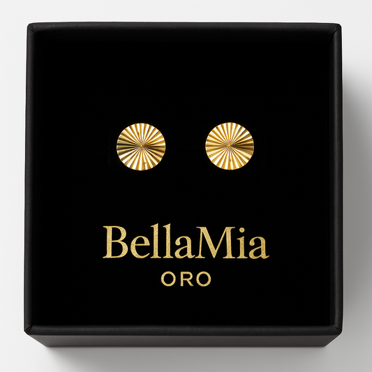 Arete Platillo Oro Amarillo 18k / 0.63 gr/ 6 mm