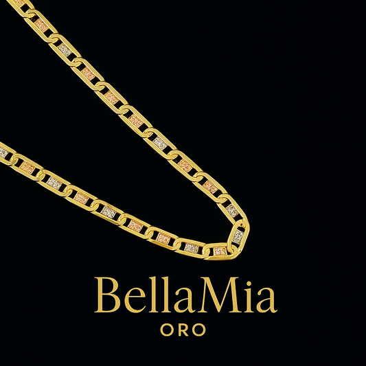 Cadena Plana 4.4gr / 60cm / 2.2mm Tres Oros +3 18K