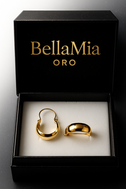 Candonga Ancha Oro Amarillo 18K/ 0.8 gr. / 1 cm
