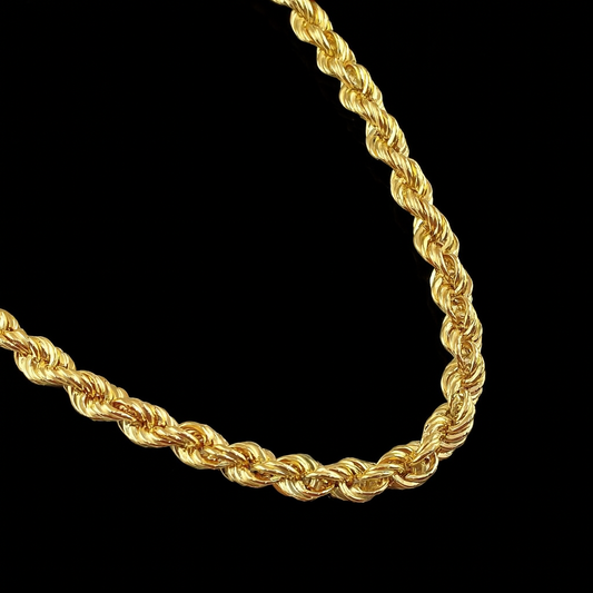 Cadena Tipo Lazo 4.3gr / 45cm / Oros Amarillo Blanco 18K*