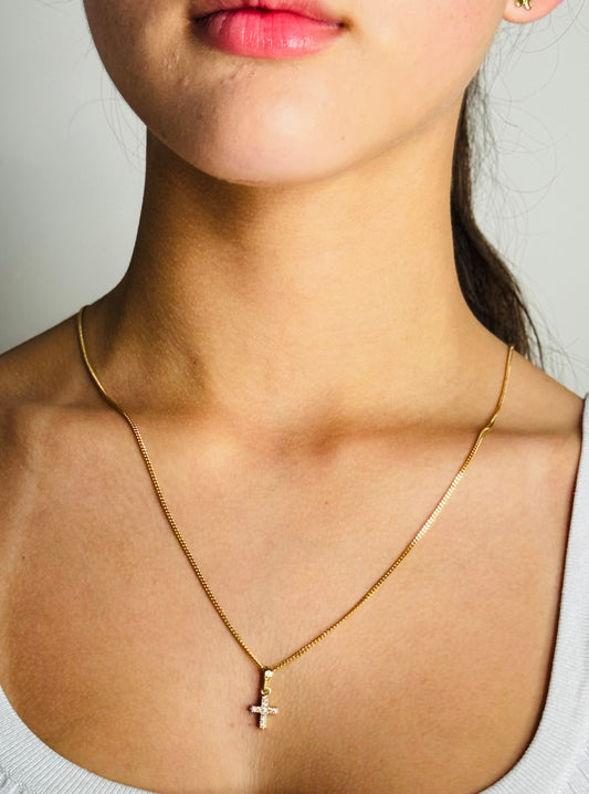 Dije Crúz Doble face 1gr / 1.7cm / Oro Amarillo 18K *