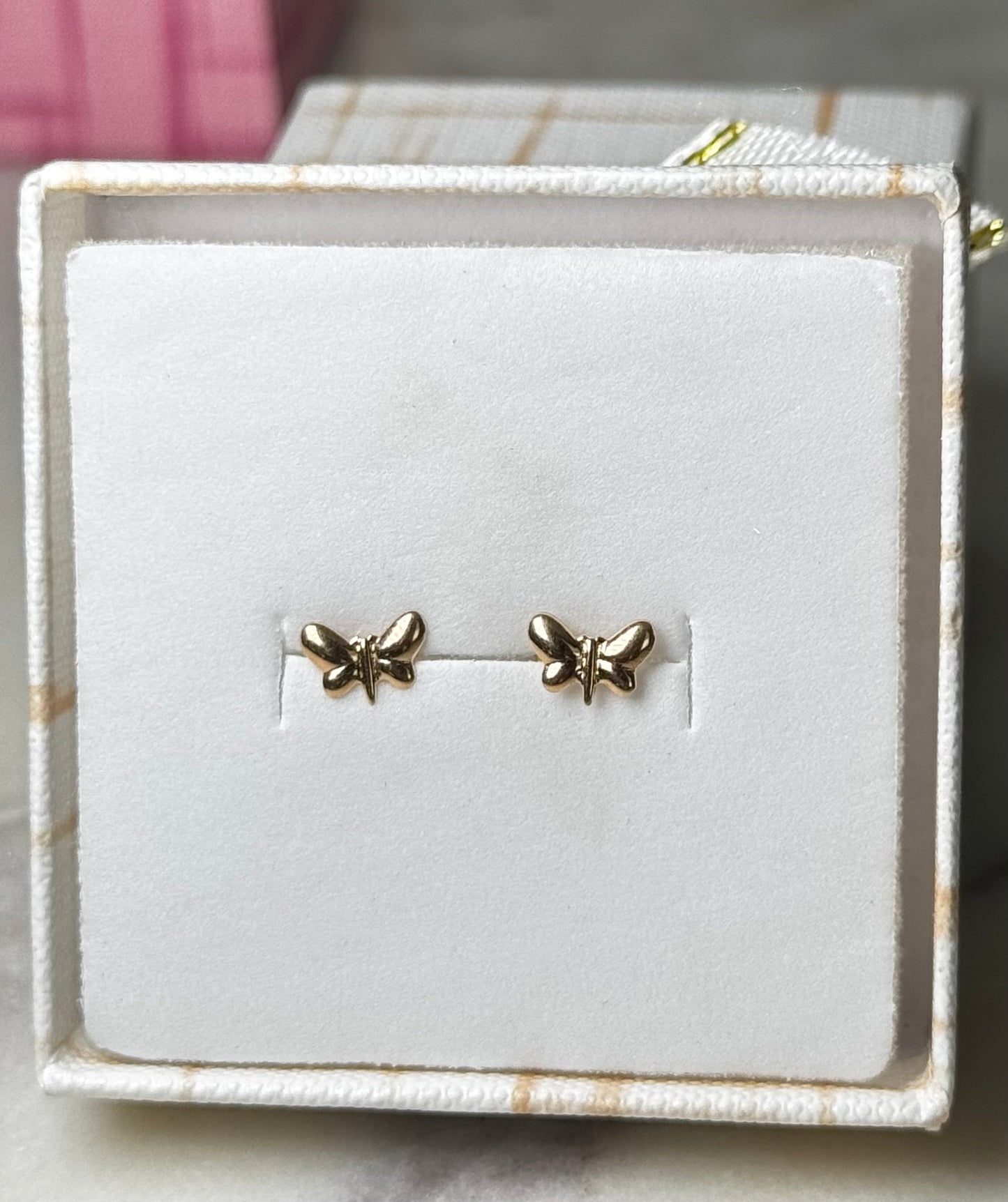 Aretes Libélula Oro Amarillo 18k/ 0.53gr / 8mm